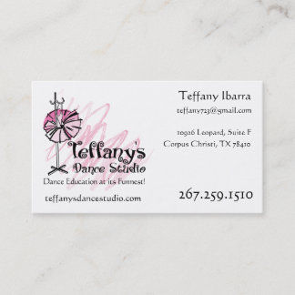 Teffany's Dance Studio Business Card - Custom