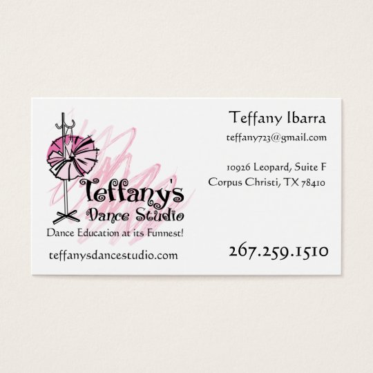 Teffany's Dance Studio Business Card - Custom