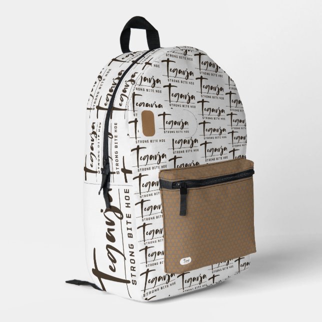 TEGARJA PRINTED BACKPACK (Back Corner Left)