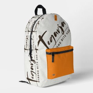 TEGARJA PRINTED BACKPACK