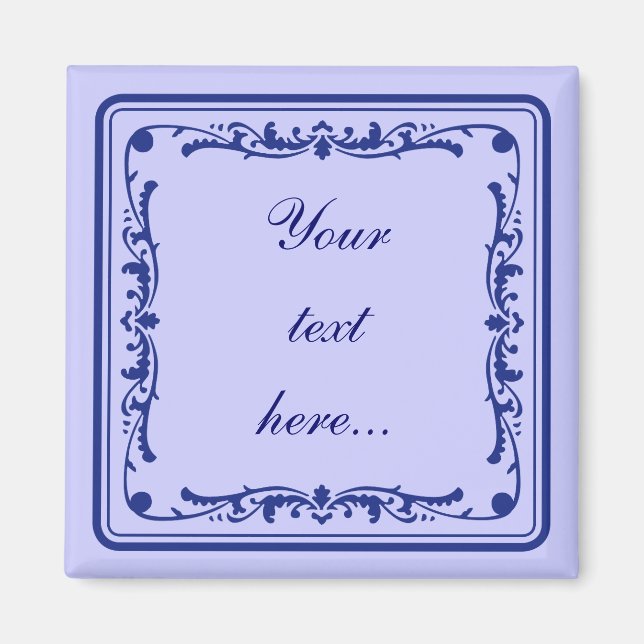 Tegeltje, little Dutch tile Magnet (Front)