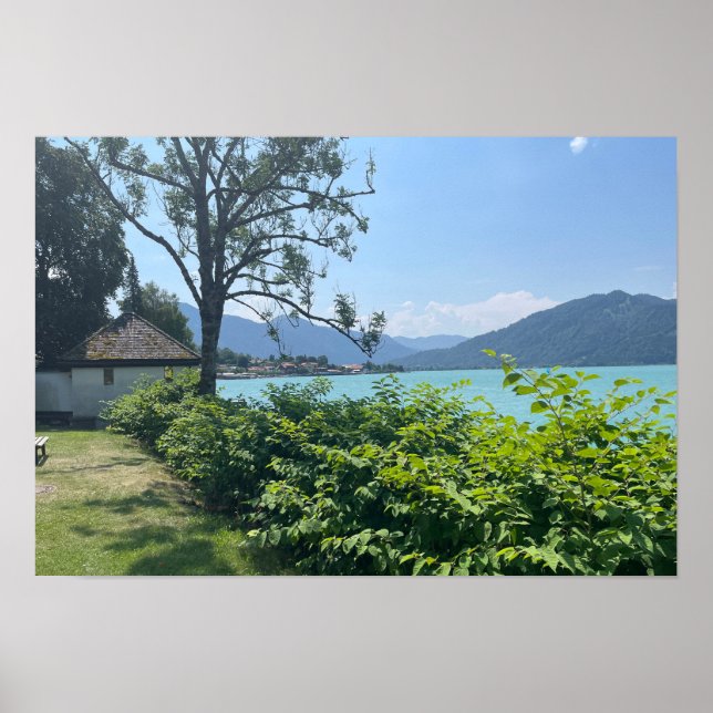 Tegernsee At The Alps Poster (Front)