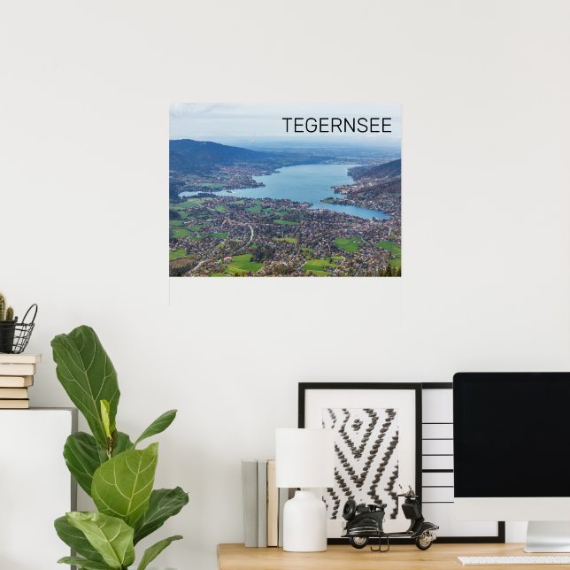 Tegernsee Bavaria Lake Germany Panorama Souvenir Poster (Home Office)