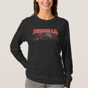 Teguzilla Little Lizard Black & White Gecko Bearde T-Shirt