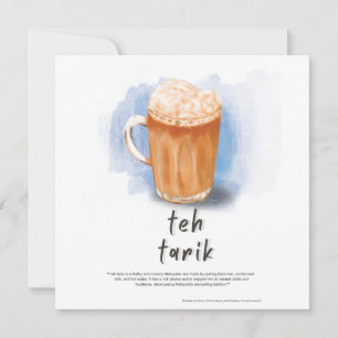 Teh Tarik Malaysia Flat Holiday Card
