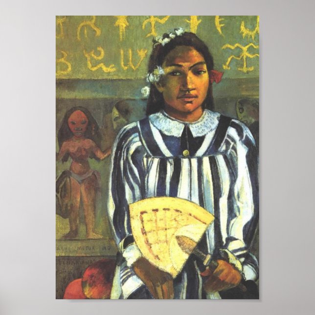 'Tehamana Has Many Ancestors' - Paul Gauguin Print (Front)