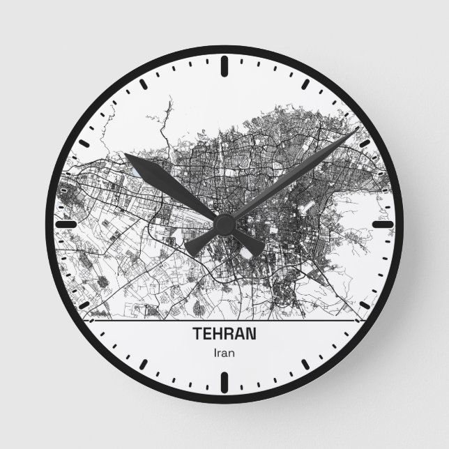 Tehran Clock City Line Art (Front)