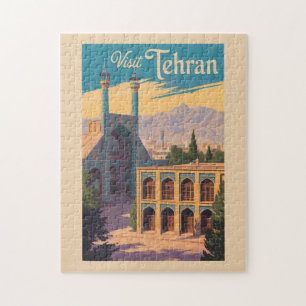 Tehran Iran Golestan Palace Illustration Travel Jigsaw Puzzle