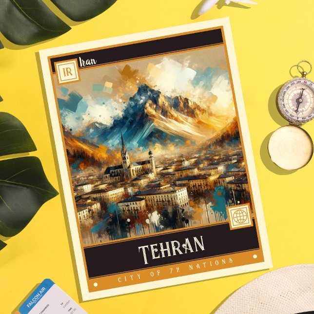 Tehran, Iran | Vintage Painting Postcard (Creator Uploaded)