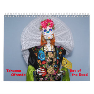 Tehuana Ofrenda - Day of the Dead Calendar