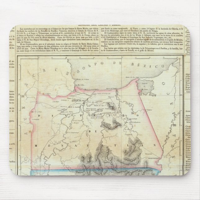 Tehuantepec, Mexico Mouse Mat (Front)