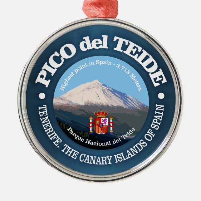 Teide Metal Tree Decoration (Front)