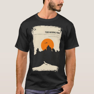 Teide National Park Vintage Minimal Travel Poster  T-Shirt