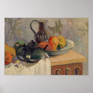 Teiera, Brocca e Frutta, 1899 Poster