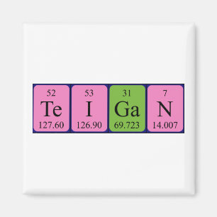Teigan periodic table name magnet
