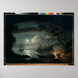 Teignmouth by moonlight poster