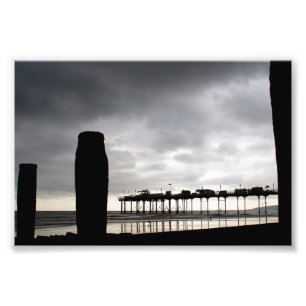 Teignmouth Pier And Beach Devon England UK Photo Print
