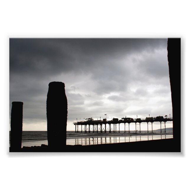 Teignmouth Pier And Beach Devon England UK Photo Print (Front)