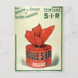 Teinture Rouge Vintage French Ladies Boudoir Adver Postcard