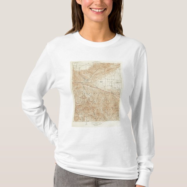 Tejon quadrangle showing San Andreas Rift T-Shirt (Front)