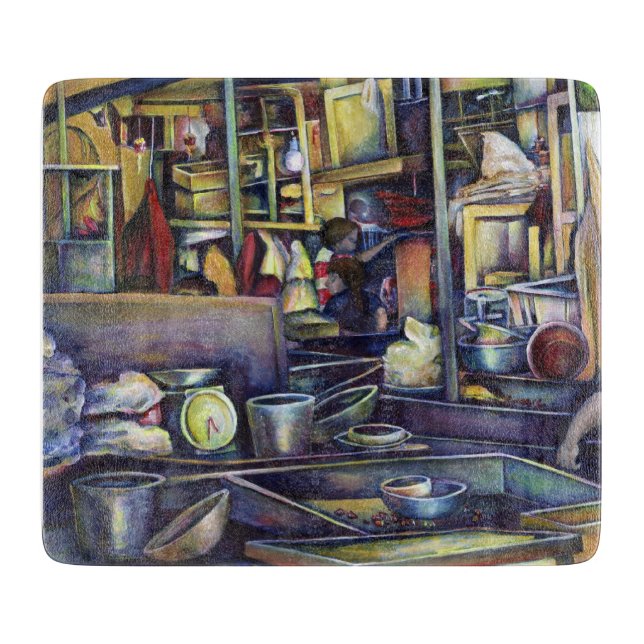 Tekka Centre's Delightful Dishes Cutting Board (Front)