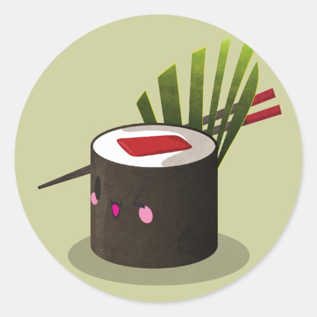 Tekka Maki Classic Round Sticker (Front)