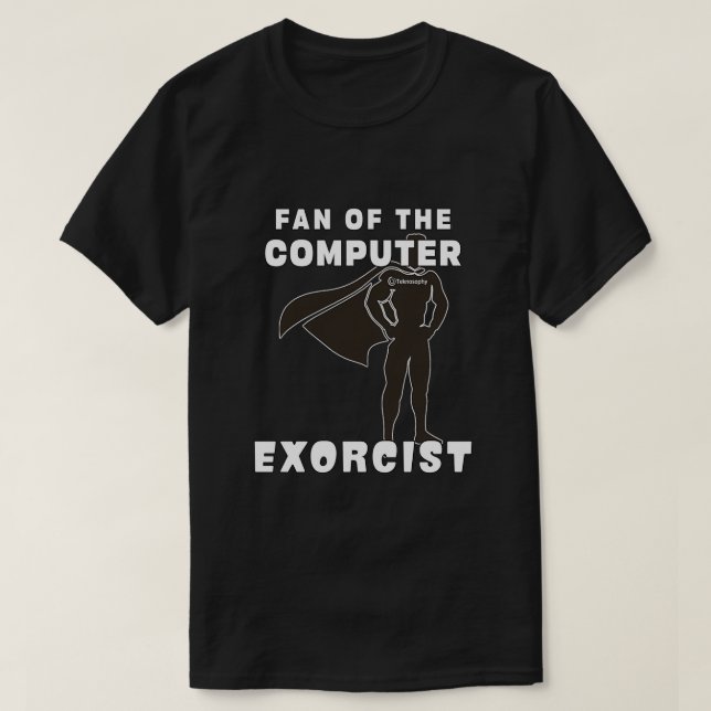 Teknosophy Computer Exorcist T-Shirt (Design Front)