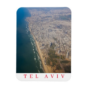 Tel Aviv aerial view fridge magnet