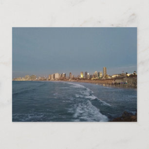 Tel Aviv after sunset, Israel Postcard