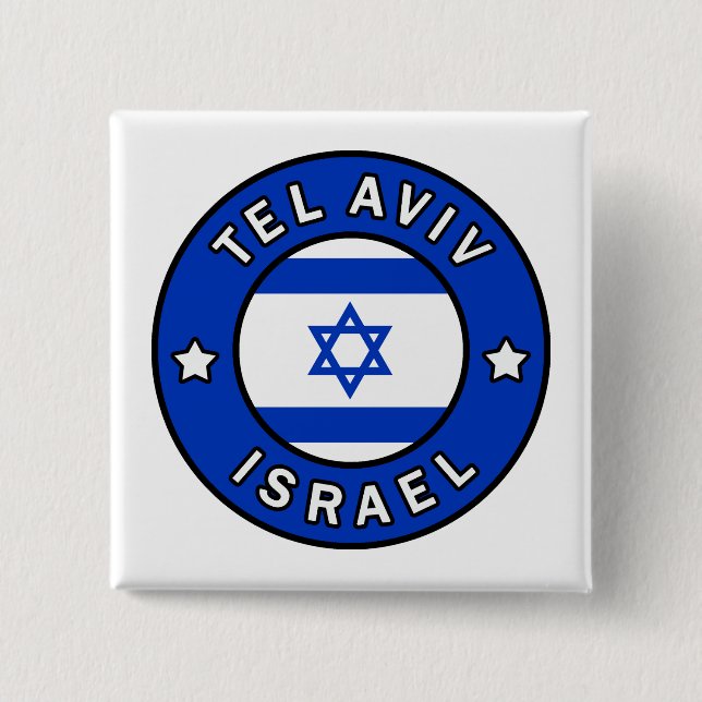 Tel Aviv Israel 15 Cm Square Badge (Front)