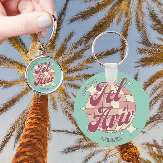 Tel Aviv Israel accessory gift  Key Ring (Creator Uploaded)