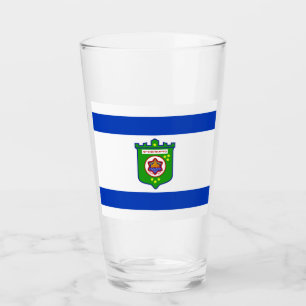 Tel Aviv (Israel) City Flag Glass