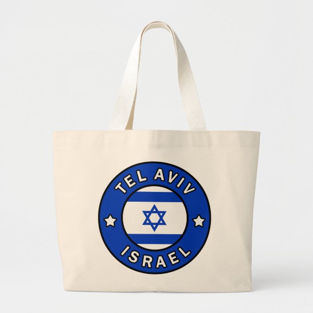 Tel Aviv Israel Large Tote Bag (Front)