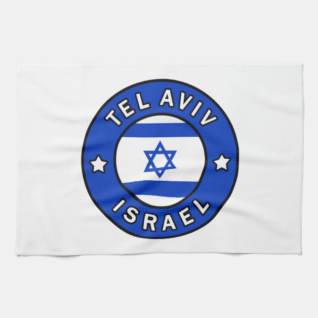 Tel Aviv Israel Tea Towel (Horizontal)