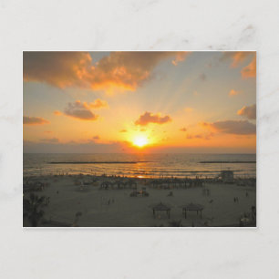 Tel Aviv Sunset Postcard