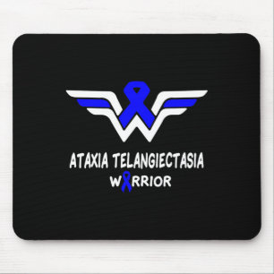 Telangiectasia Awareness Warrior Support Blue Ribb Mouse Mat