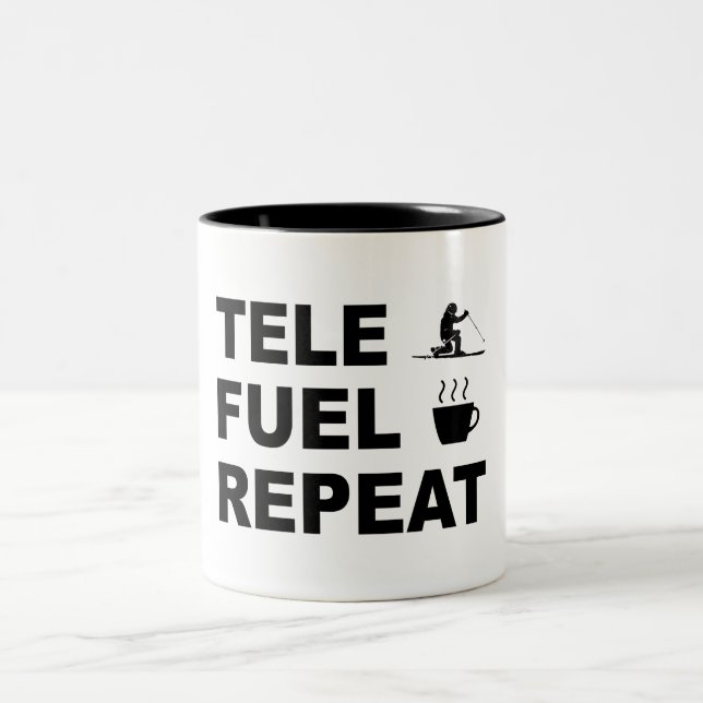 Tele Fuel Repeat Two-Tone Coffee Mug (Center)