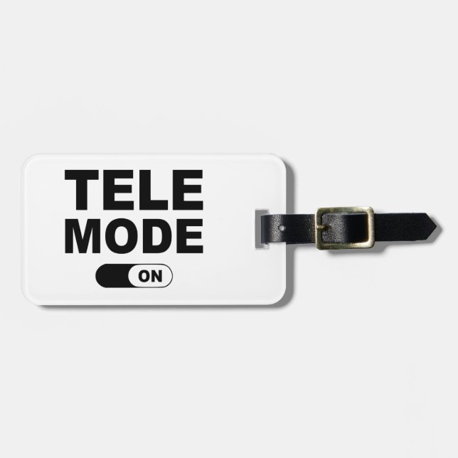 Tele Mode On Luggage Tag (Front Horizontal)