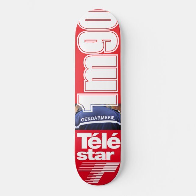 télé star gendarmerie 1m90 skateboard (Front)