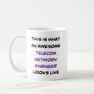 telecom network engineer, awesome coffee mug