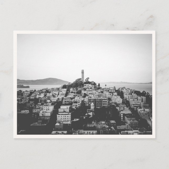 Telegraph Hill San Francisco Coit Tower Postcard (Front)