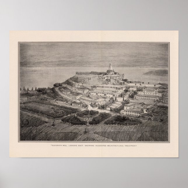 Telegraph Hill suggested architectural treatment Poster (Front)