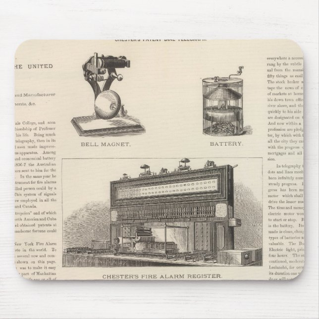 Telegraphy in the United States Mouse Mat (Front)