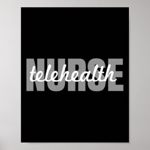 Telehealth Nurse Outfit Virtual Nursing Poster