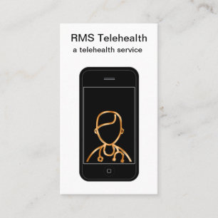 Telehealth Online Medical Services Business Card