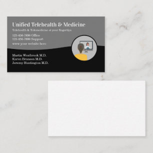Telehealth Telecare Medical Business Cards