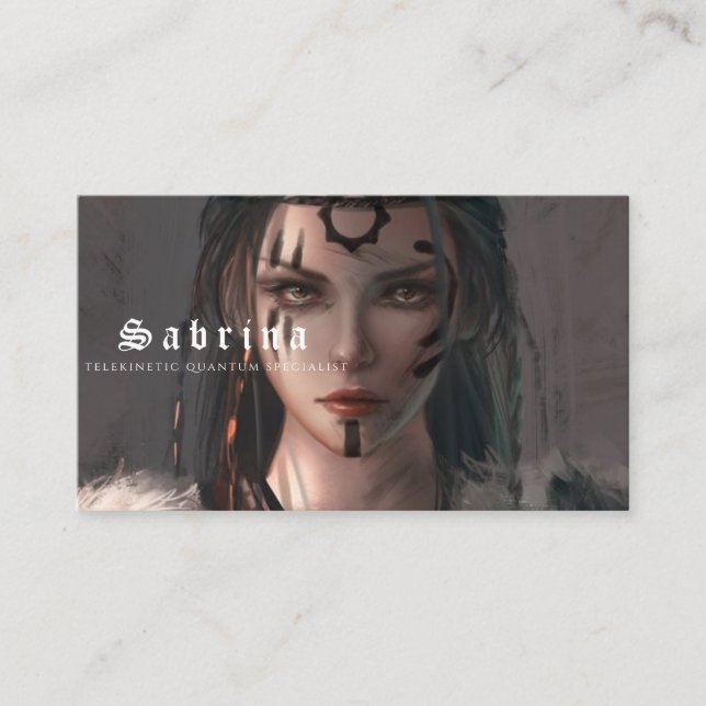 telekinetic quantum specialist business card (Front)