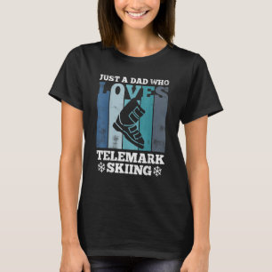Telemark Dad Touring Ski Boot Retro T-Shirt
