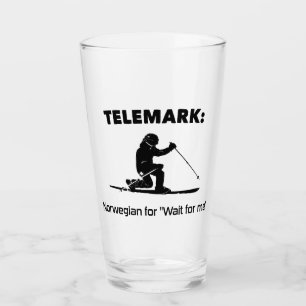 Telemark: Norwegian For "Wait For Me" Glass