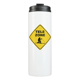 Telemark Ski Zone Sign Thermal Tumbler